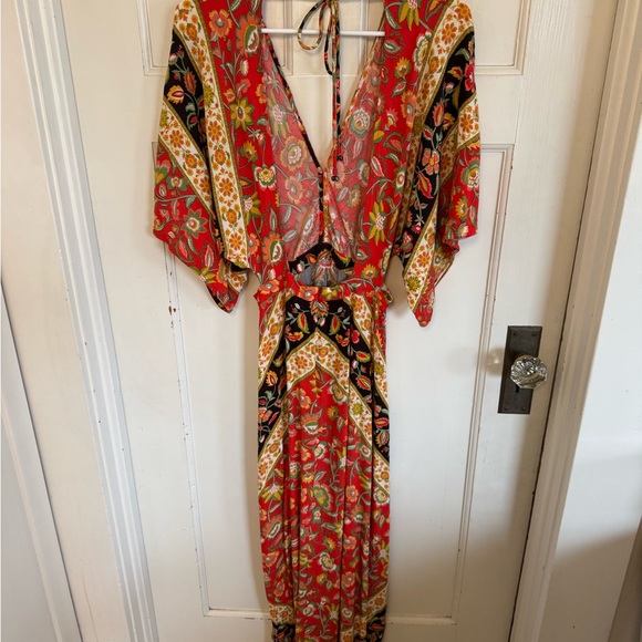 Spell & the Gypsy Lolita cut out maxi dress in campfire size small - Picture 8 of 13